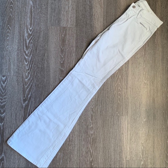 White Wide Leg Jeans - Picture 4 of 8